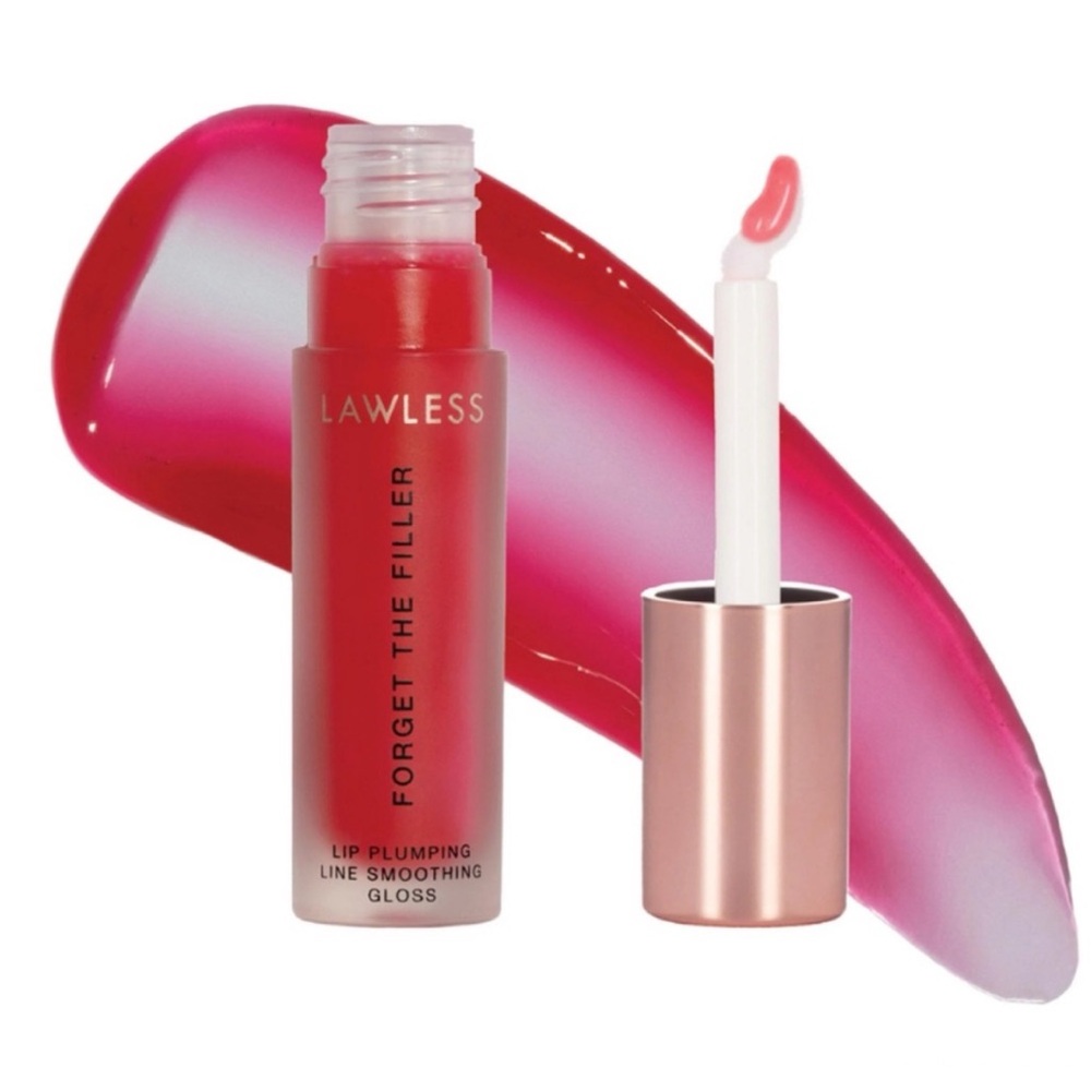 LAWLESS Forget The Filler Lip Plumping Line Smoothing Gloss in Cherry Vanilla